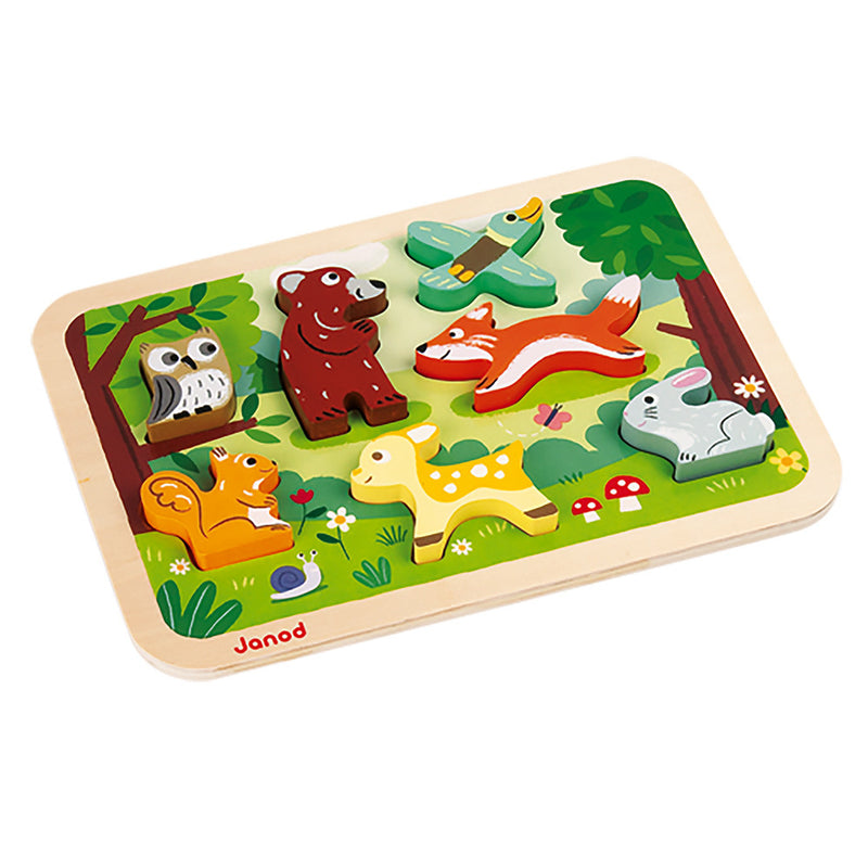 Chunky Wooden Puzzle - Forest by Janod