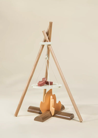 Wooden Camping Playset by Coco Village