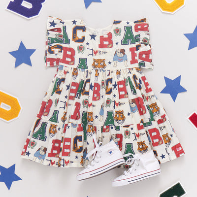 Kit Dress - Varsity Letters by Pink Chicken