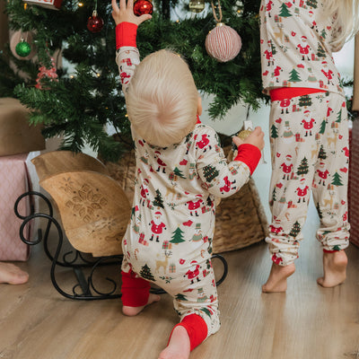 Cozy Christmas Bamboo Convertible Baby Pajamas by Emerson and Friends