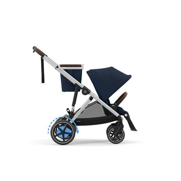cybex assistance Cybex e-Gazelle S Electronic Assist Stroller, Silver Frame/Ocean Blue
