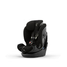 Black car seat on a white background