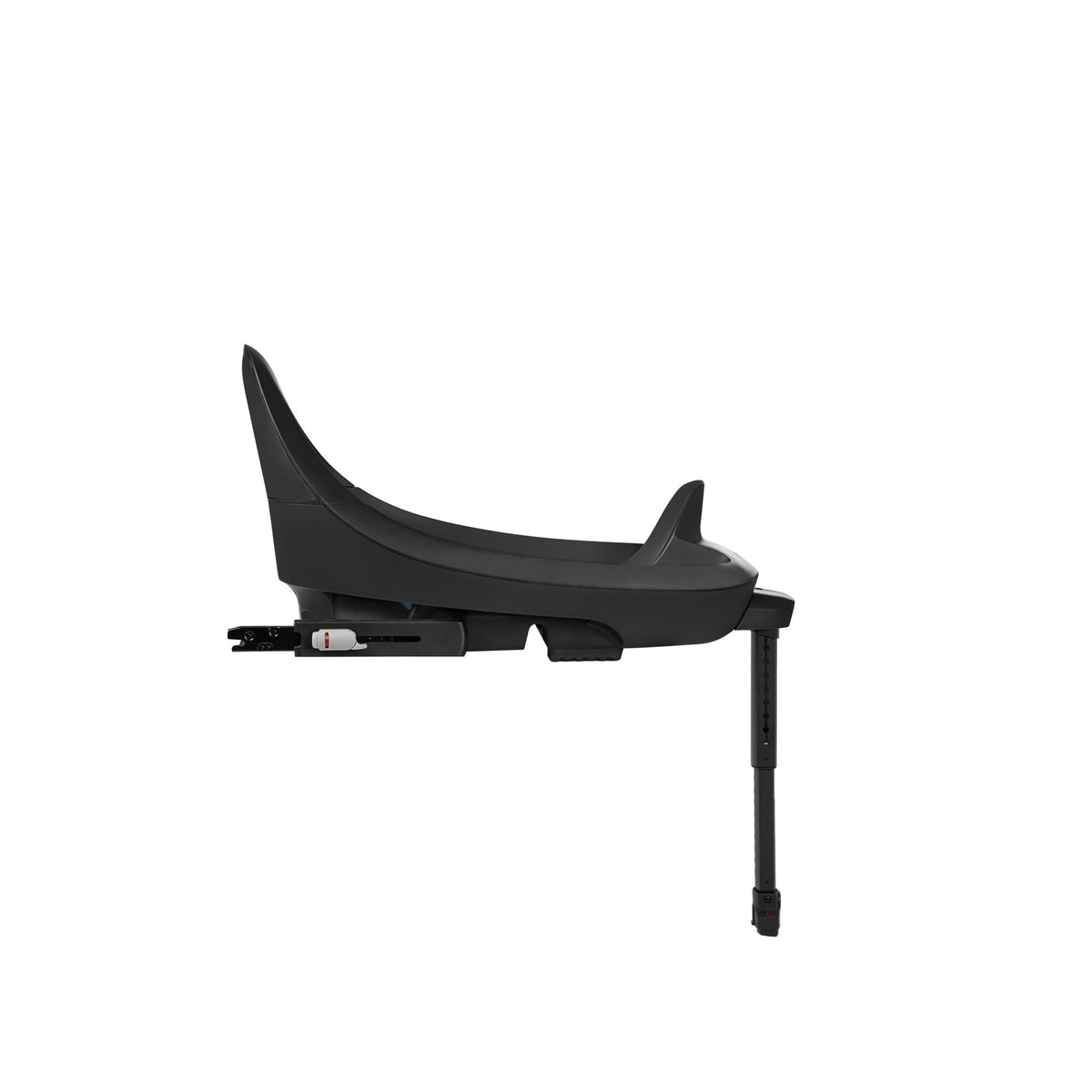 Black baby seat base on a white background