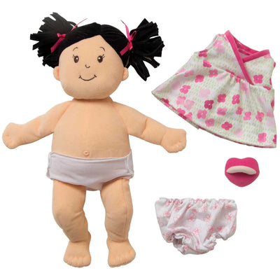 Baby Stella Doll - Peach with Black Hair by Manhattan Toy