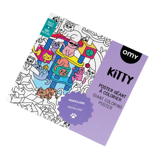 Giant Coloring Poster - Kitty by OMY