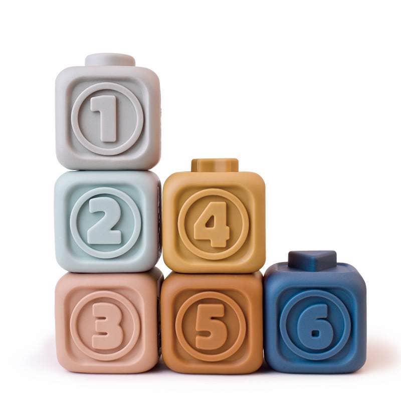 Silicone Number Blocks Mini Set by Three Hearts