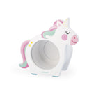 Unicorn-shaped night light on a white background