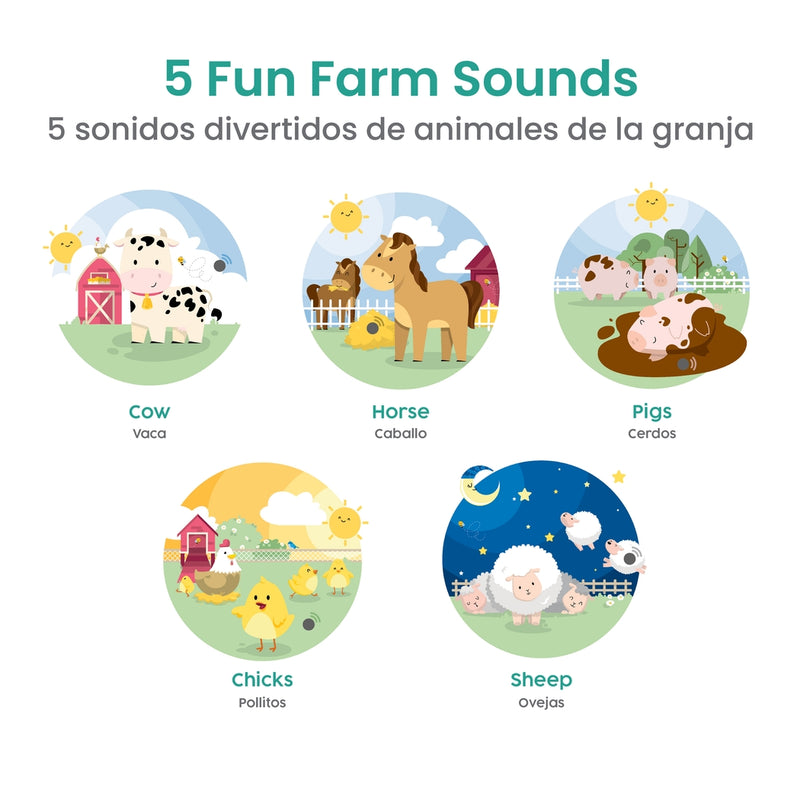 La Granja Bilingual Sound Book: Farm Animal Sounds by Binibi