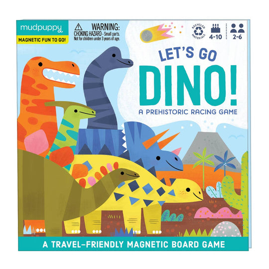 Let's Go Dinos Magnetic Board Game by Mudpuppy