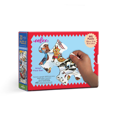20 Piece Puzzle - Winter Sleigh Ride by Eeboo