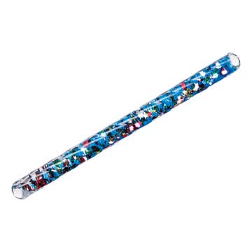 Decorative pen with cartoon character design on a white background