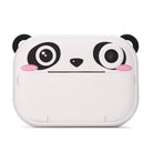 White case with panda design on a white background