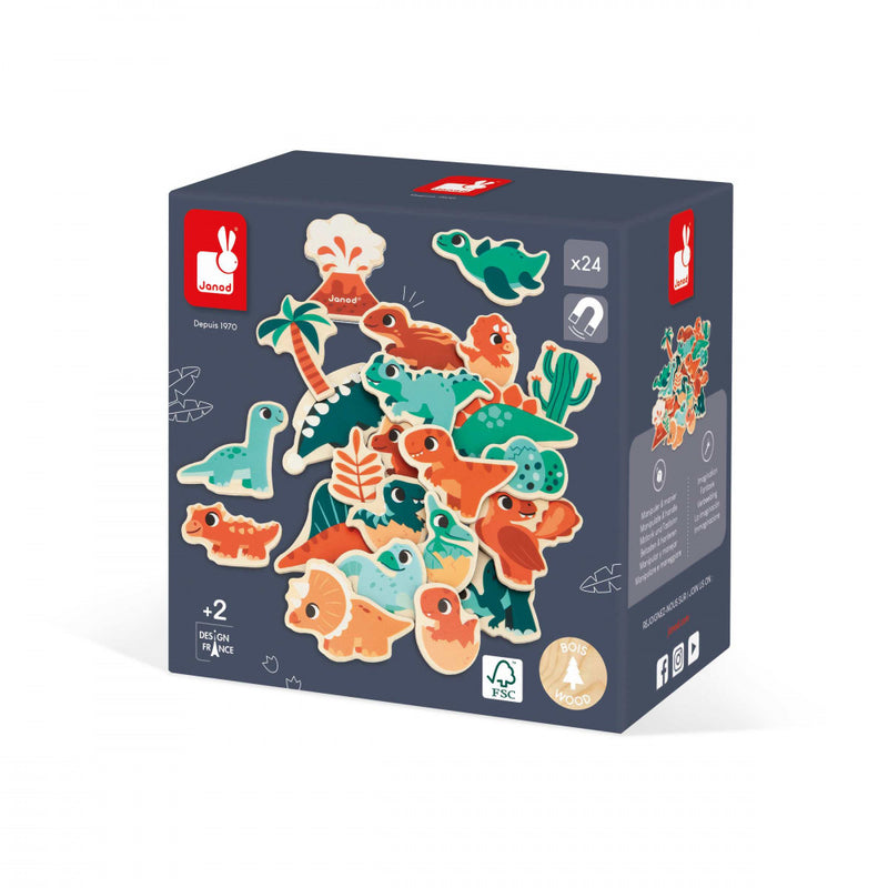 Dino Magnets 24 Pieces by Janod