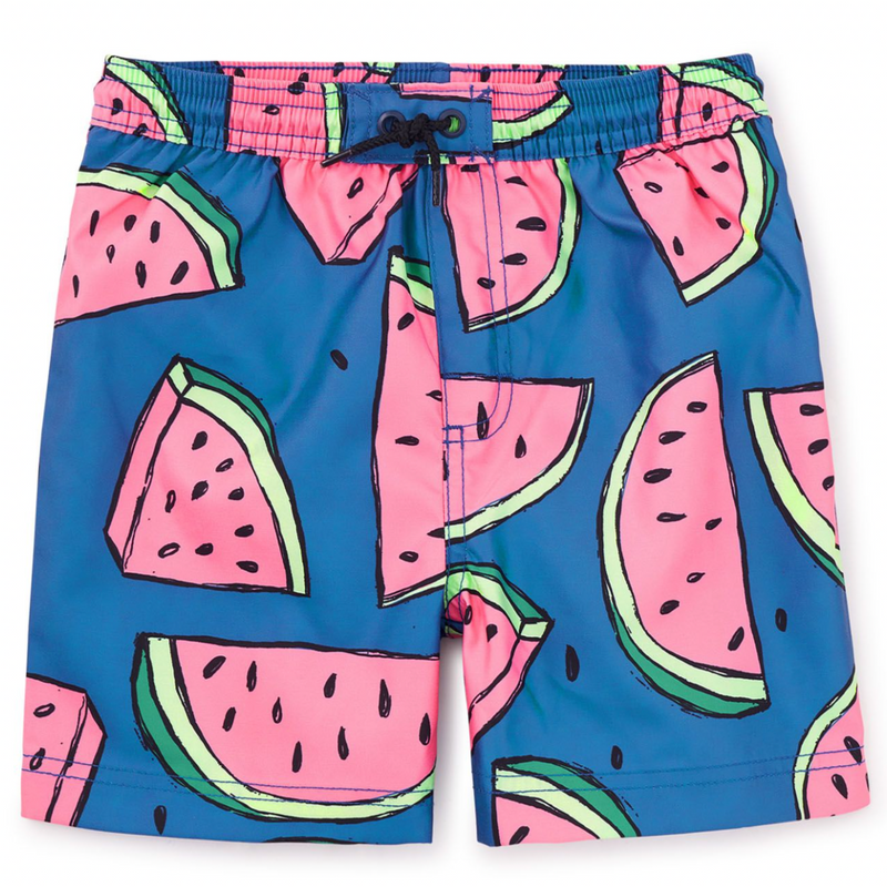 Mid-Length Swim Trunks - Watermelons by Tea Collection