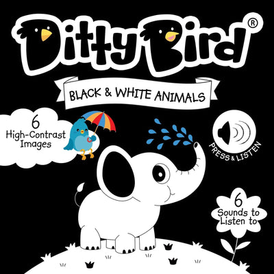 Black & White Animals Sound Book by Ditty Bird