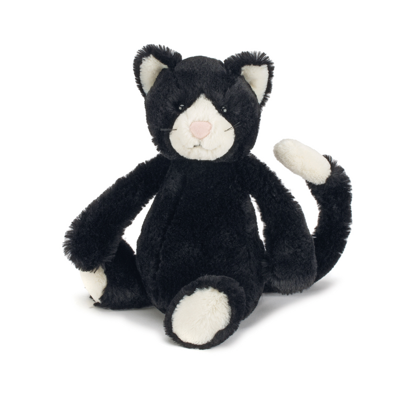 Bashful Black + White Cat - Original 12 Inch by Jellycat