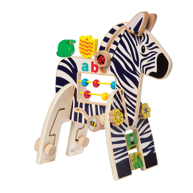 Safari Zebra Activity Toy by Manhattan Toy