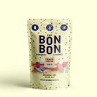 Packaging of Bon Bon gummies with a light yellow background
