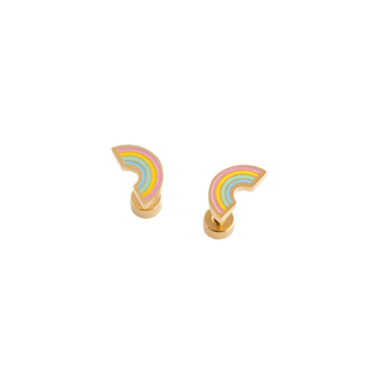 Pastel Rainbow Earrings by Pip Pop Post