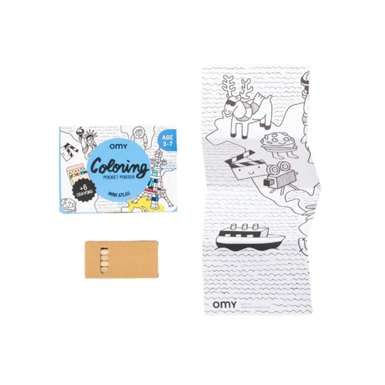 Pocket Coloring Kit - Atlas by OMY
