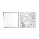 Two coloring pages with ocean-themed designs on a white background