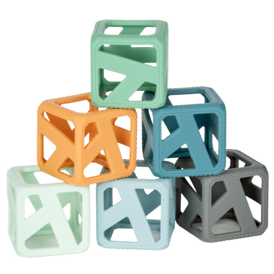 Stack N Chew Cubes - Earthy by Malarkey Kids