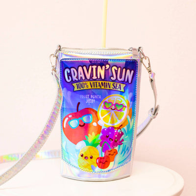 Cravin' Sun Fruit Juice Pouch Handbag by Bewaltz