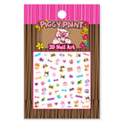 Piggy Paint 3D Nail Art packaging with nail stickers on a white background