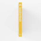Yellow book titled 'basketball' on a white background