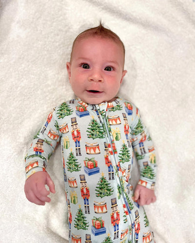 Bamboo Zippered Footie - Nicholas by Lev Baby FINAL SALE
