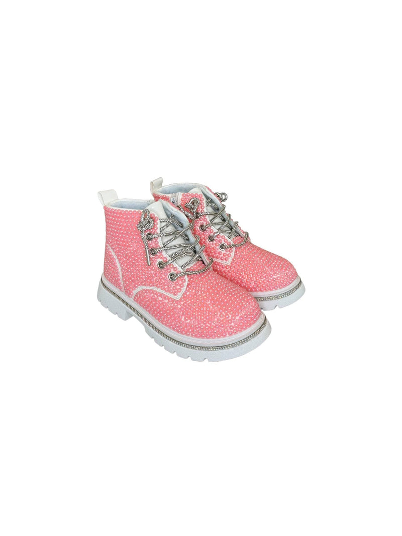 Bubble Gum Shimmer Boots by Lola + The Boys