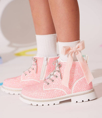 Bubble Gum Shimmer Boots by Lola + The Boys