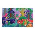 Forest Day & Night 75 Piece Lenticular Puzzle by Mudpuppy features colorful forest animals in a vibrant scene.