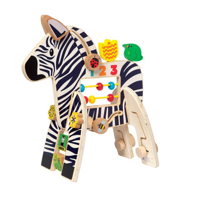 Safari Zebra Activity Toy by Manhattan Toy