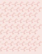 Pattern of pink bows on a light pink background