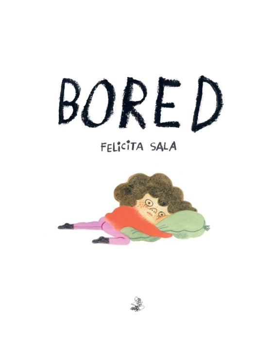 Book cover of 'Bored' by Felicita Sala with a character holding a cabbage.