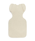 Beige baby wrap on a white background