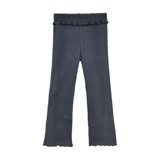 Rib Knit Flare Leggings - Navy by Mayoral