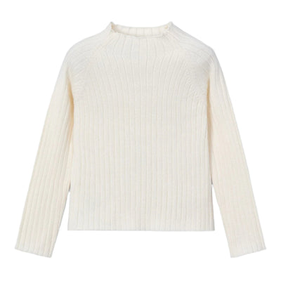 Mock Neck Knit Sweater - Macchiato by Mayoral - FINAL SALE