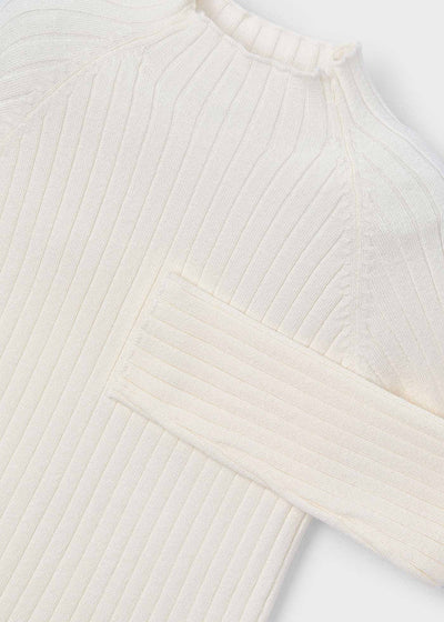 Mock Neck Knit Sweater - Macchiato by Mayoral - FINAL SALE