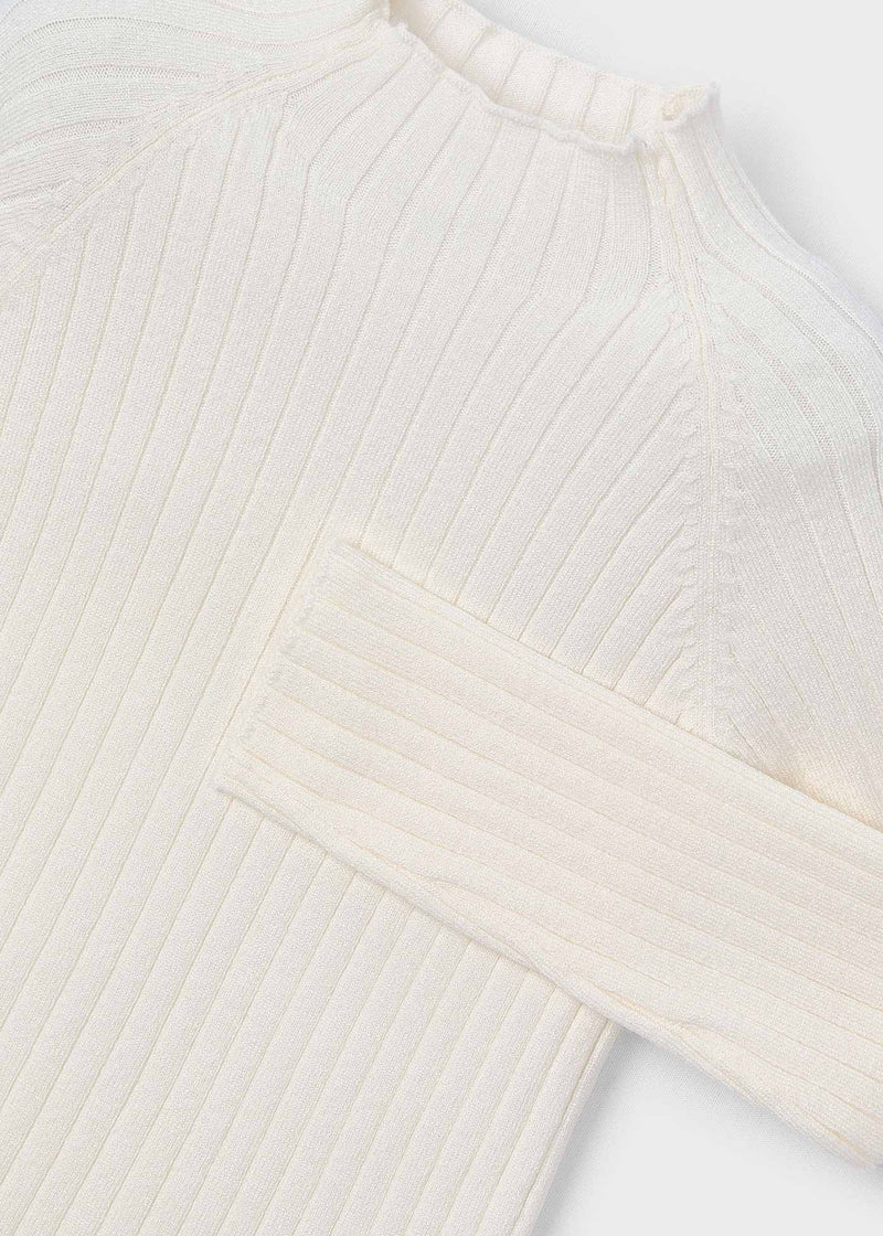 Mock Neck Knit Sweater - Macchiato by Mayoral - FINAL SALE