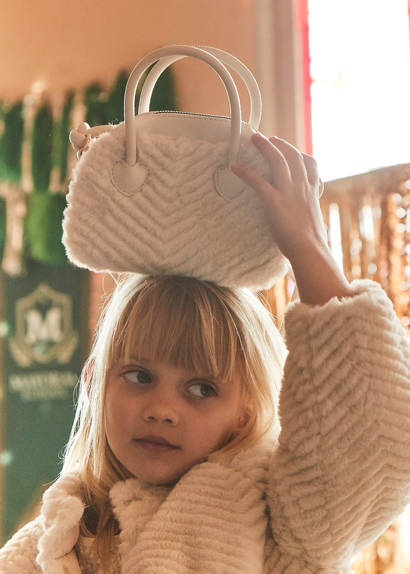 Faux Fur Handbag - Sand by Mayoral