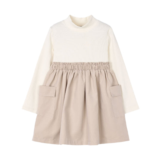 Cargo Pocket Dress - Sand by Mayoral - FINAL SALE