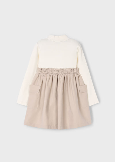 Cargo Pocket Dress - Sand by Mayoral - FINAL SALE