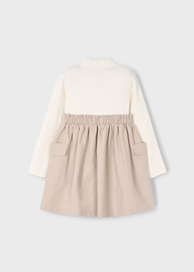 Cargo Pocket Dress - Sand by Mayoral - FINAL SALE