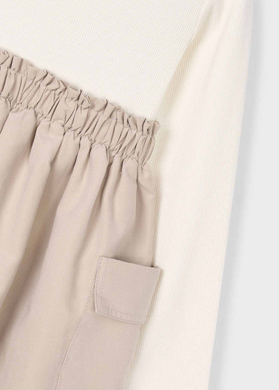 Cargo Pocket Dress - Sand by Mayoral - FINAL SALE