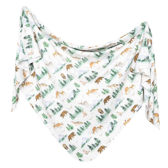 Knit Swaddle Blanket - Grayson by Copper Pearl