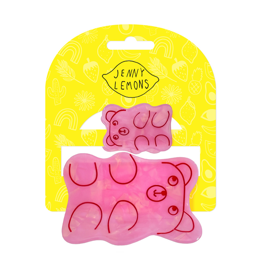 Mini & Me Hair Claw Clip Set - Gummy Bears by Jenny Lemons