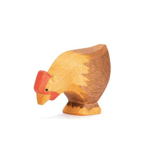 Hen Picking - Brown by Ostheimer Wooden Toys
