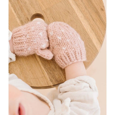 Sawyer Hand Knit Mittens - Blush by The Blueberry Hill